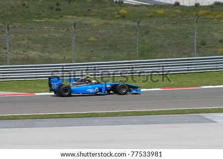 stock photo ISTANBUL MAY 08 Johnny Cecotto Jr drives a Ocean
