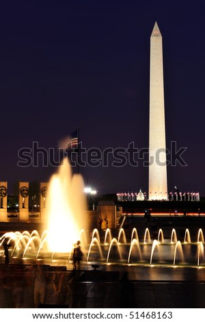 Washington Monument with US Capitol, Washington, DC