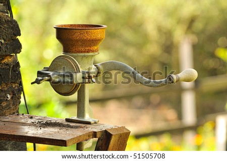 Coffee bean grinder, Colombia