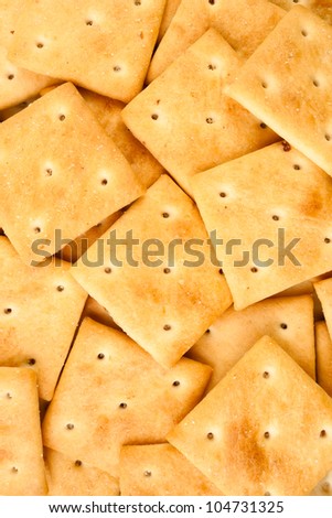 crackers heap full frame closeup