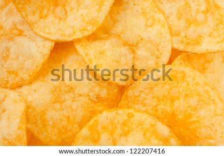 chips many full frame closeup
