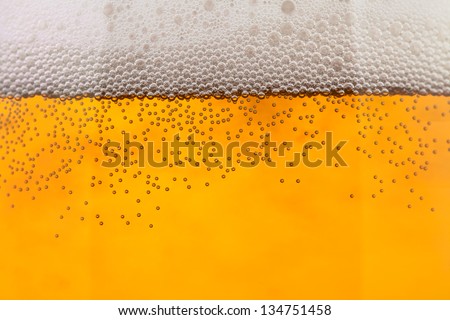 beer bubbles closeup full frame closeup