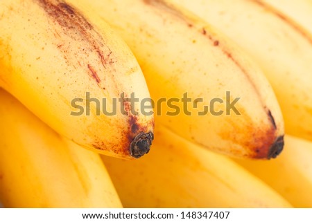 banana macro closeup bunch textured