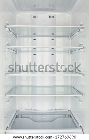 freezer chamber open empty