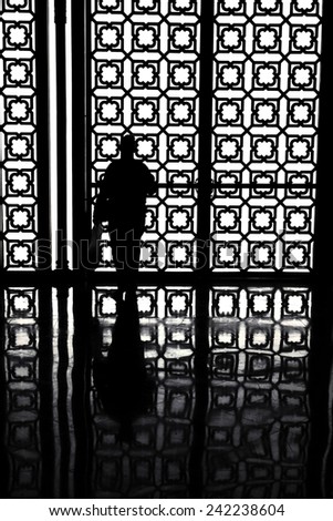 Single Man inside the Palace, Morocco