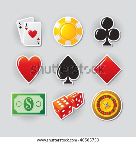stock vector : Gambling icon
