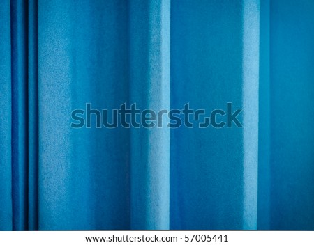 Blue curtain pattern