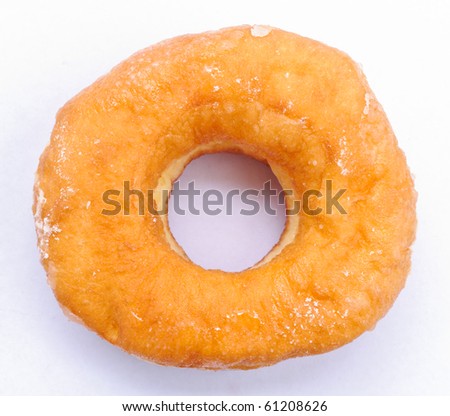 Donut white isolation