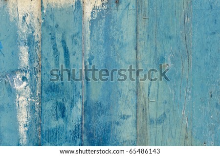 A blue painted wooden door