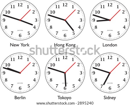 clocks showing time