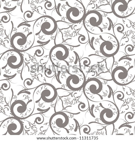 Black And White Floral Wallpaper. stock vector : floral inspired