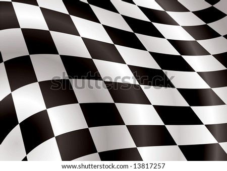 checkered flag clipart. stock vector : checkered flag