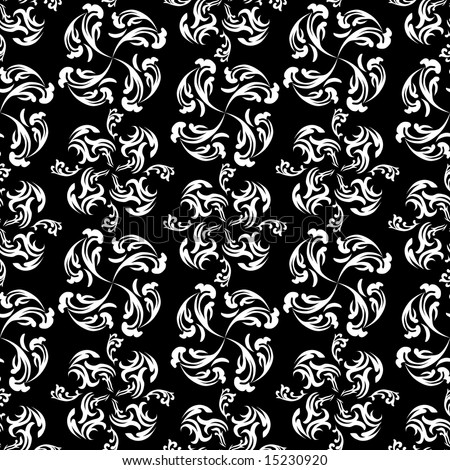 black and white wallpaper. stock vector : Black and white