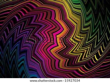 stock vector : Tattoo inspired rainbow background that would make an ideal