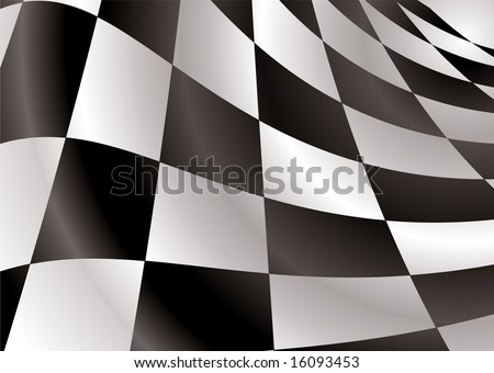checkered flag logo. Finishing checkered flag