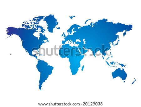 World Map Background. Illustrated world map with