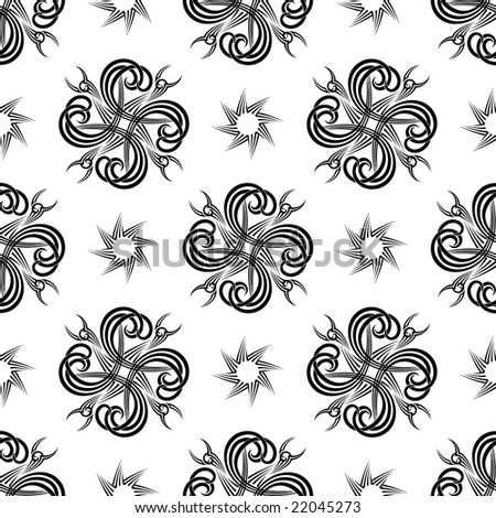 seamless repeating black and white 