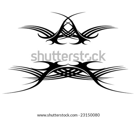 stock photo grunge inspired tattoo style logo in black and white