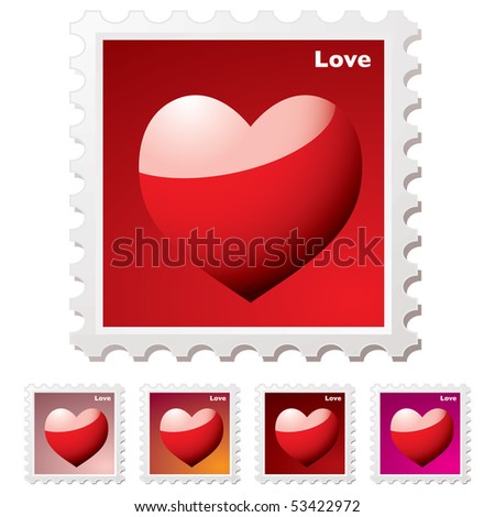Love Heart Icon. Collection of love heart