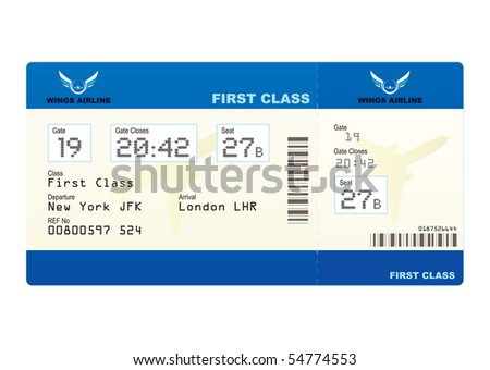 Airplane first class tickets