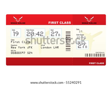 Airplane first class tickets