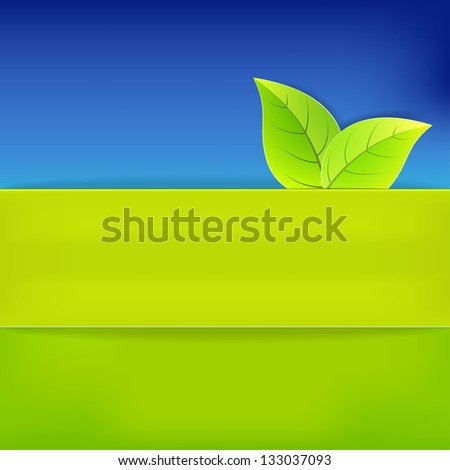 Bright background in green and blue color. Raster version. Vector image inside my portfolio