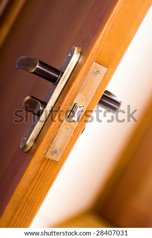 Door handle copper door knob