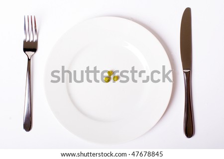 peas on plate