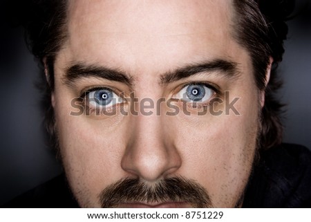 Blue eyed man