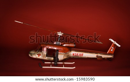 Model Medical rescue Huey Helicopter