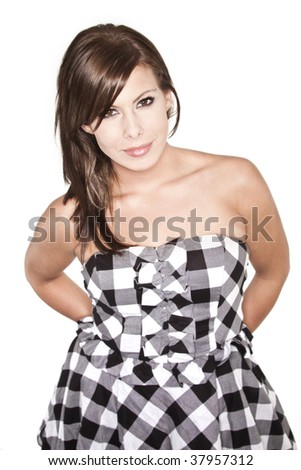 BLACK AND WHITE CHECKERED EVENING DRESSES,BUY CHEAP BLACK AND