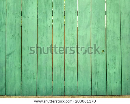 Green wood fence / outdoors photography of wooden fence
