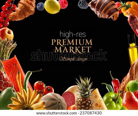 Foods market\'s premium line as healthy, delicious and authentic /