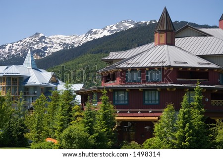 Architecture of Whistler. Vancouver - Whistler selected to host 2010 Winter Olympic Games. Whistler, British Columbia is a Canadian resort town.
