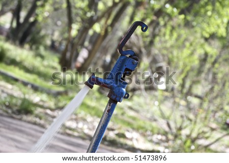 stock photo running outdoor water faucet at a campground 51473896 - Our Mr. Murdock