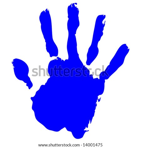 the blue hand