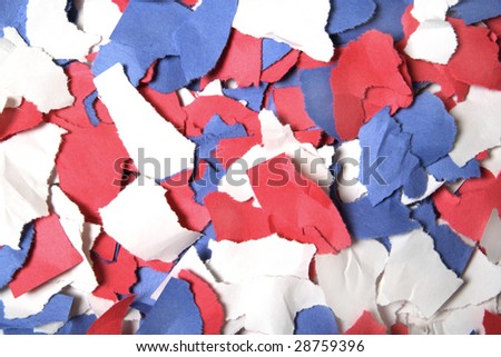 Patriotic Construction Paper Background for American Fourth of July