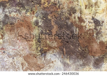 Concrete, weathered, worn, painted white. Landscape style. Grungy Concrete Surface. Great background or texture.