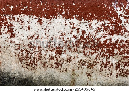 Creative Abstract brown background concrete, weathered with cracks and scratches. Landscape style. Grungy Concrete Surface. Great background or texture.