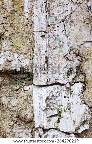 Abstract concrete, weathered with cracks and scratches. Landscape style. Grungy Concrete Surface. Great background or texture.