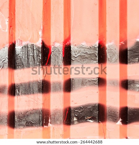 Creative background c cracks, scratches, streaks and patches of paint, carelessly painted metal with red and black paint. Textured background for your concept or project. Great background or texture.