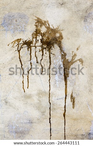 Creative background old concrete wall pour paint, stains, spots, cracks and scratches. Grungy concrete surface. Great background or texture for your project.