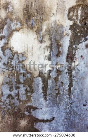 Authentic background painted concrete paint, weathered with cracks and scratches. Landscape style. Grungy concrete surface. Great background or texture.