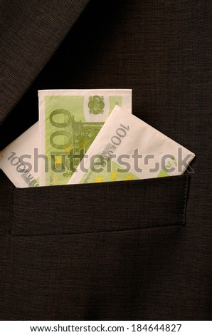 Brown suit with Euro pocket square