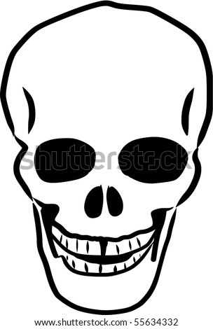 stock vector Black and White Skull Vector Tattoo Save to a lightbox 
