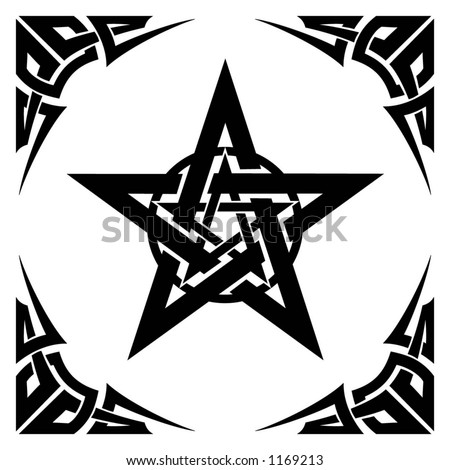 stock vector ornament tribal star
