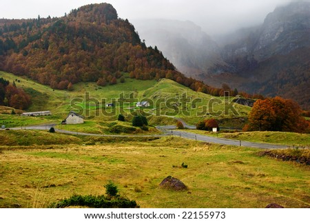Taking a road trip through the Pyrenees Mountain Range affords beautiful views of the fall foliage.