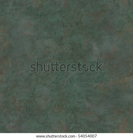 seamless copper bronze texture with hard green patina and empty place for your text or image