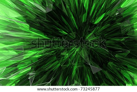 Green Crystal Background