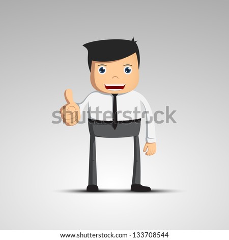 Cartoon man in a suit Vector character Cartoon man in a suit Vector character